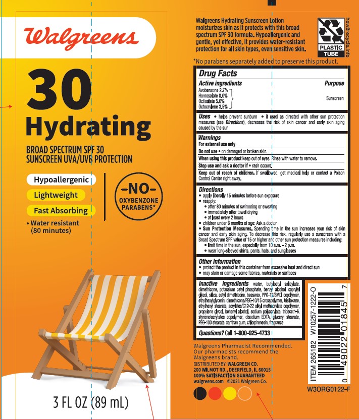Pill image for walgreens spf 30 hydrating lotion