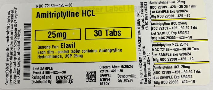 Pill image for Amitriptyline Hcl