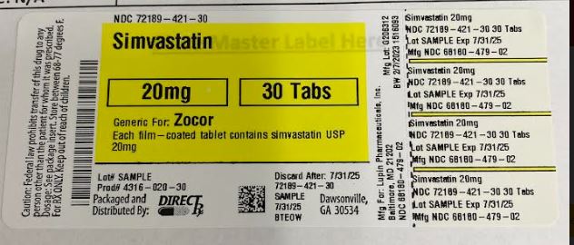 Pill image for Simvastatin