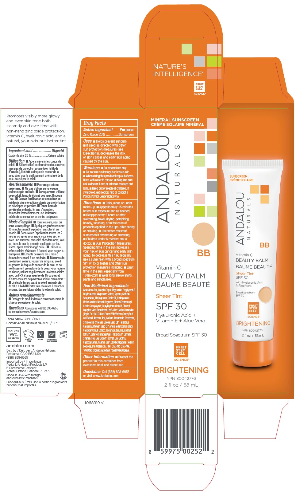 Pill image for Vitamin C Bb Beauty Balm Sheer Tint Spf 30