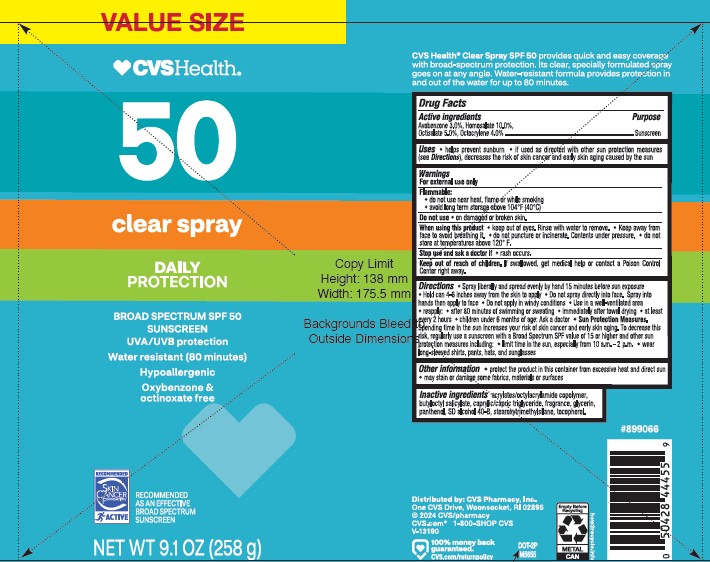 Pill image for Cvs Health Spf 50 Clear Spray