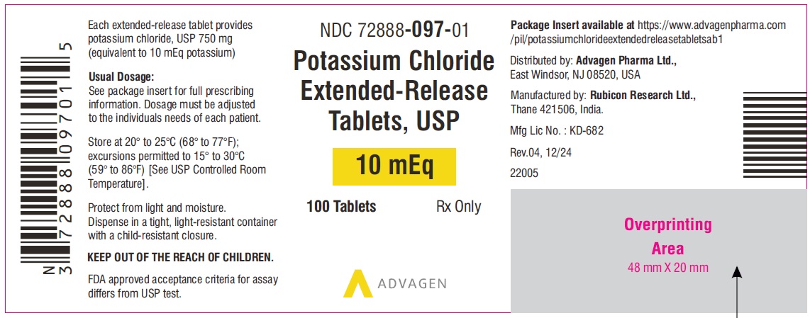 Pill image for potassium chloride extended-release tablets, usp 10 meq, 15 meq and 20 meq