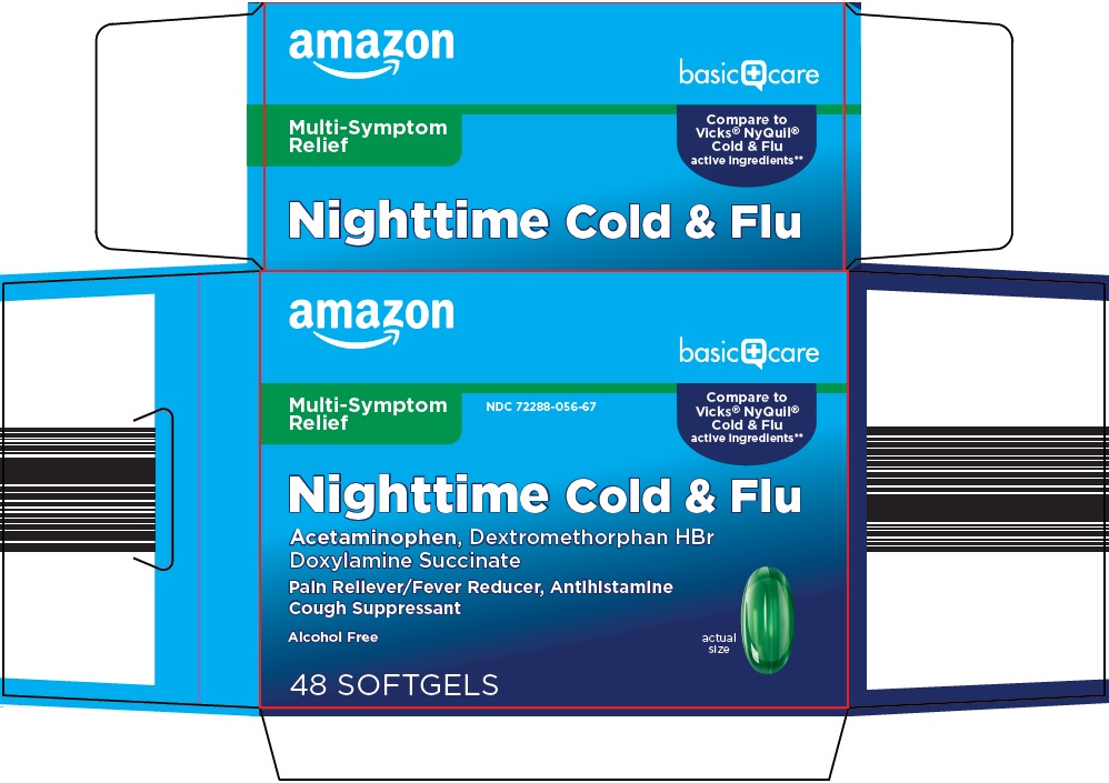 Pill image for Amazon Nighttime Cold & Flu Drug Facts