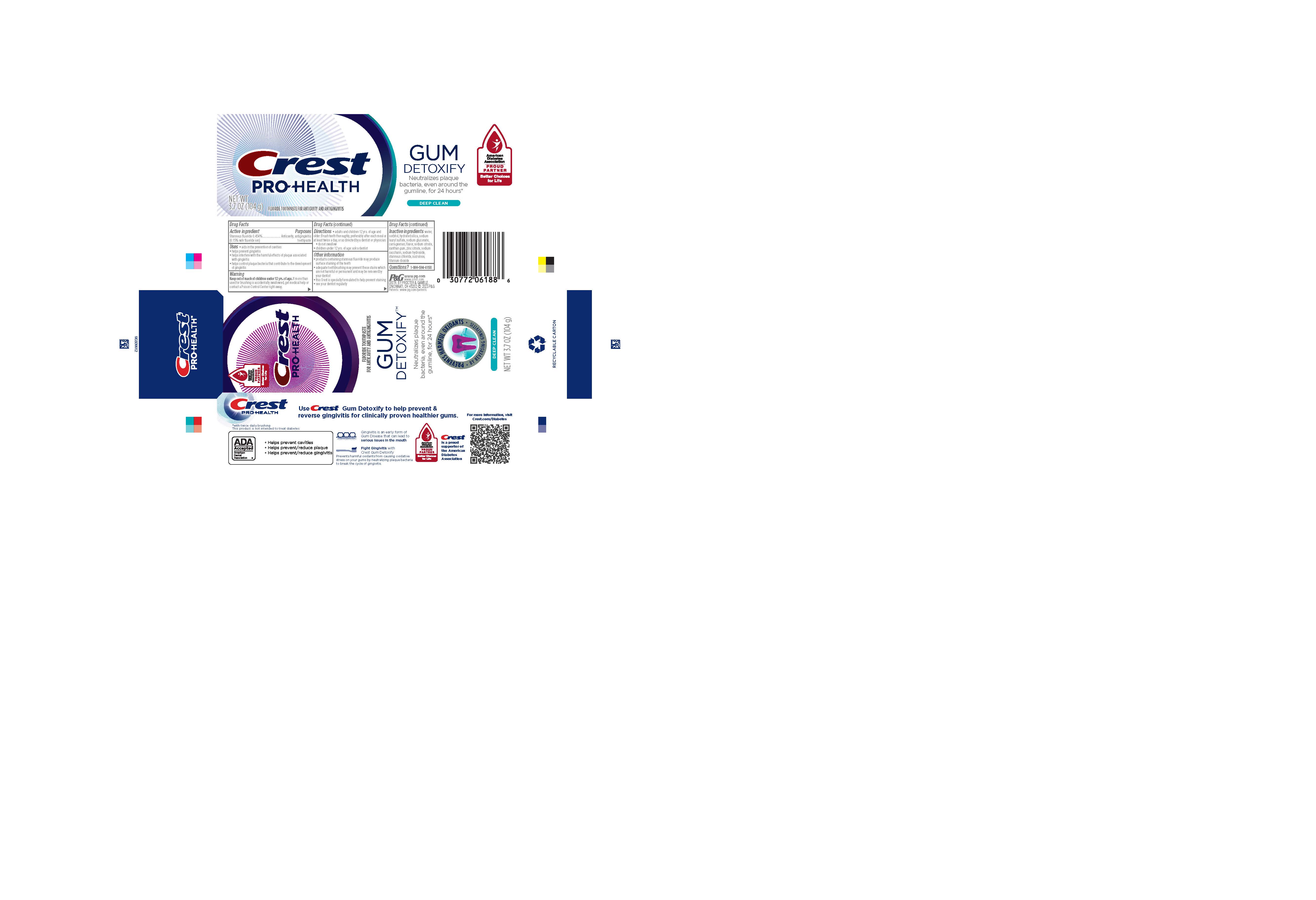 Pill image for Crest Pro-health Gum Detoxify Diabetes Deep Clean