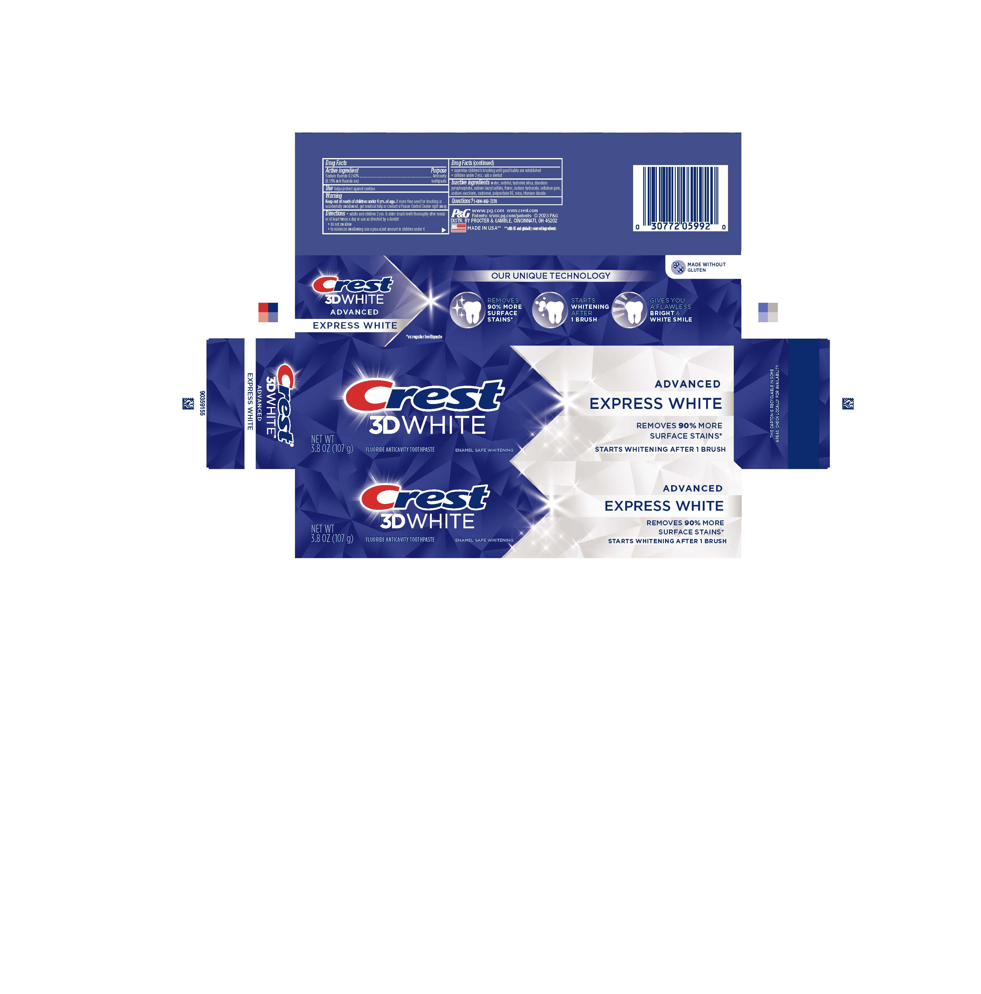 Pill image for Crest 3d White Advanced Express White