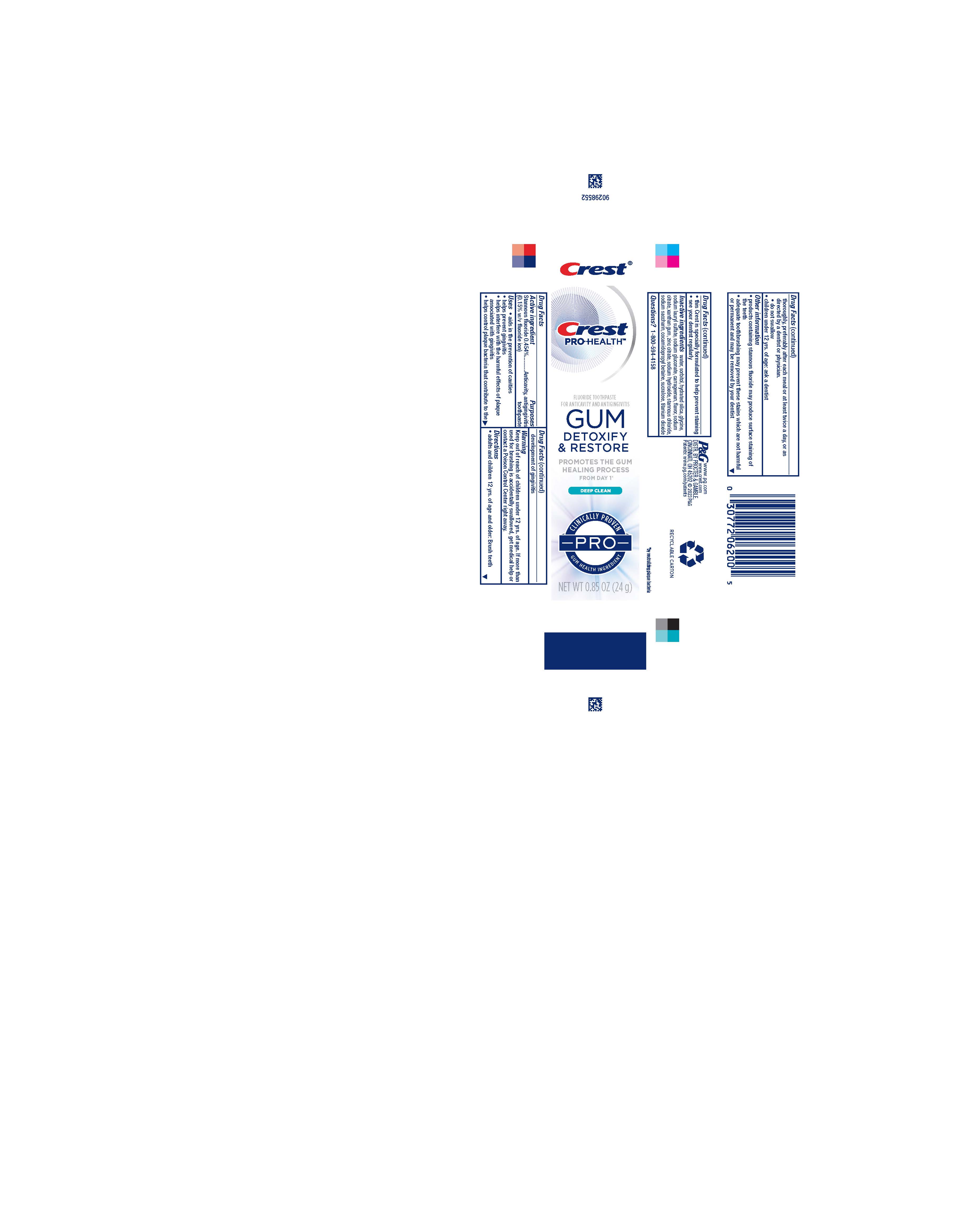 Pill image for Crest Pro-health Gum Detoxify & Restore Pro Deep Clean