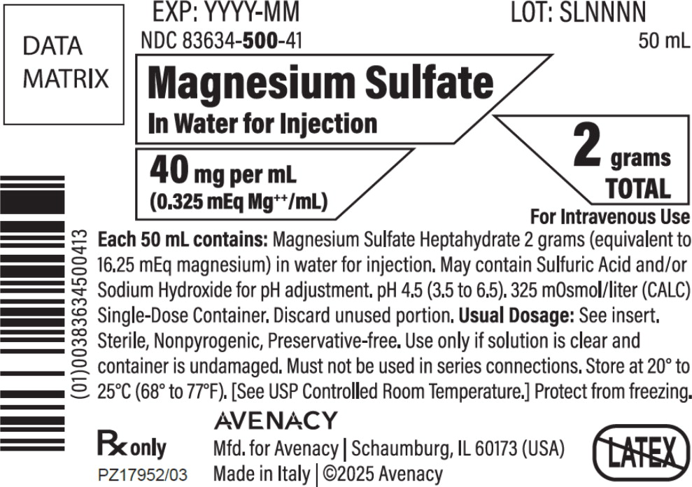 Pill image for magnesium sulfate in water for injection