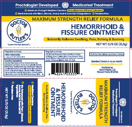 Pill image for Dr Butler Hemorrhoid & Fissure Ointment Pf
