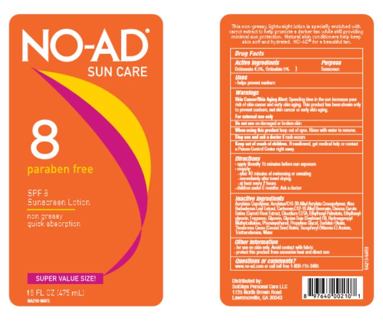 Pill image for No-ad Spf 8 Sunscreen Lotion