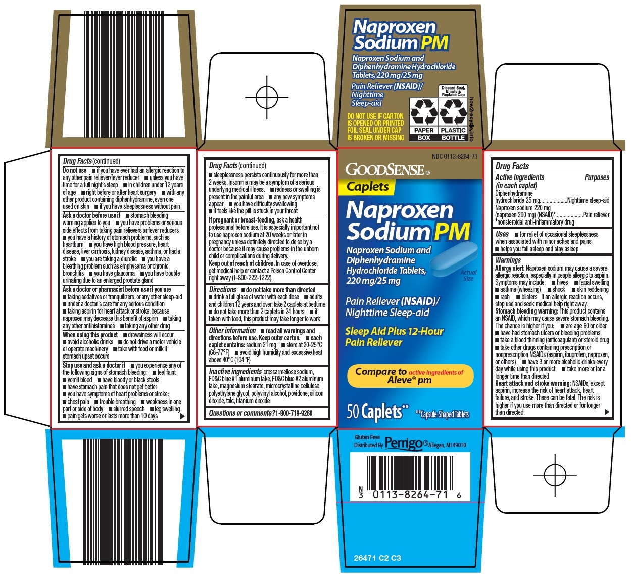 Pill image for Perrigo Naproxen Sodium Pm Drug Facts