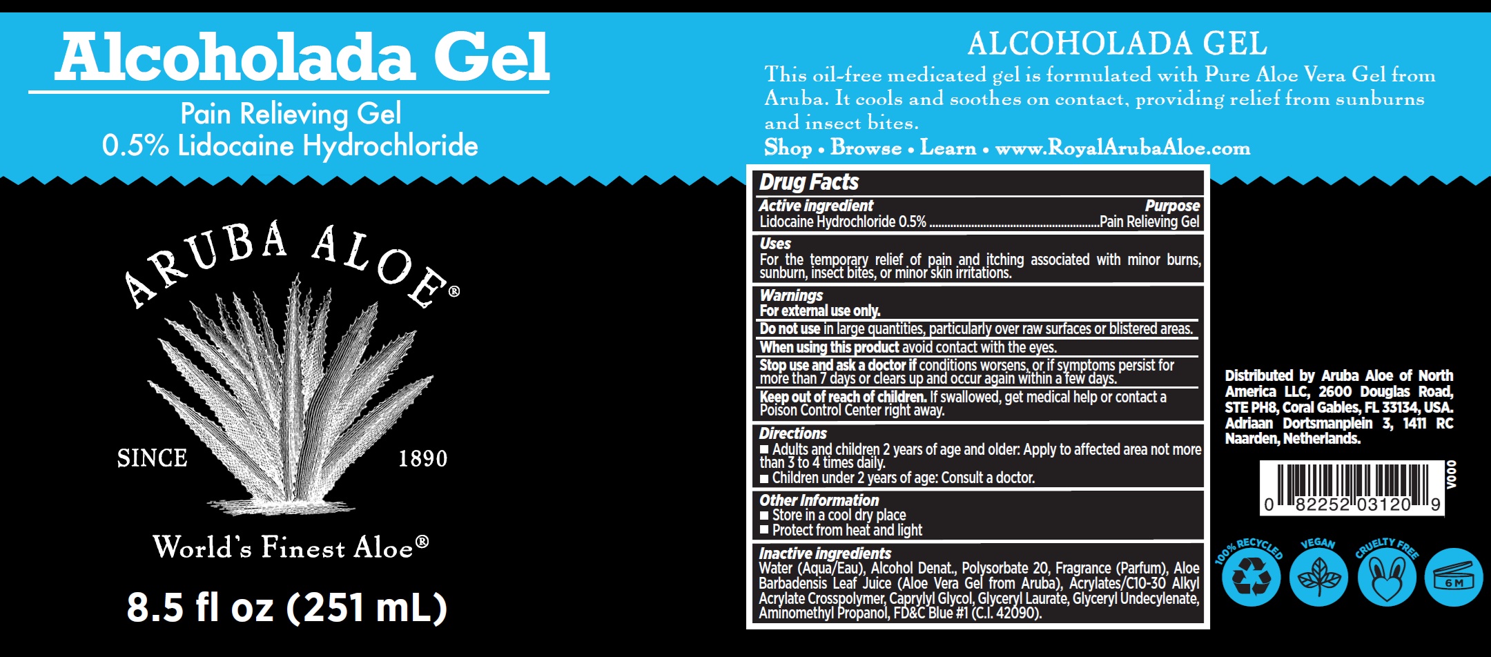 Pill image for Aruba Aloe Alcoholada Gel