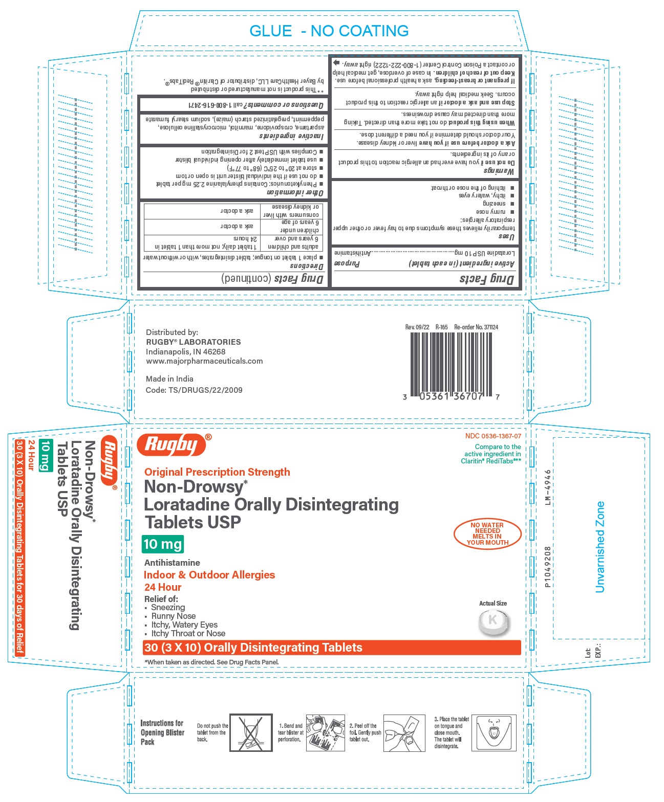 Pill image for Loratadine Orally Disintegrating Tablets Usp 10 Mg