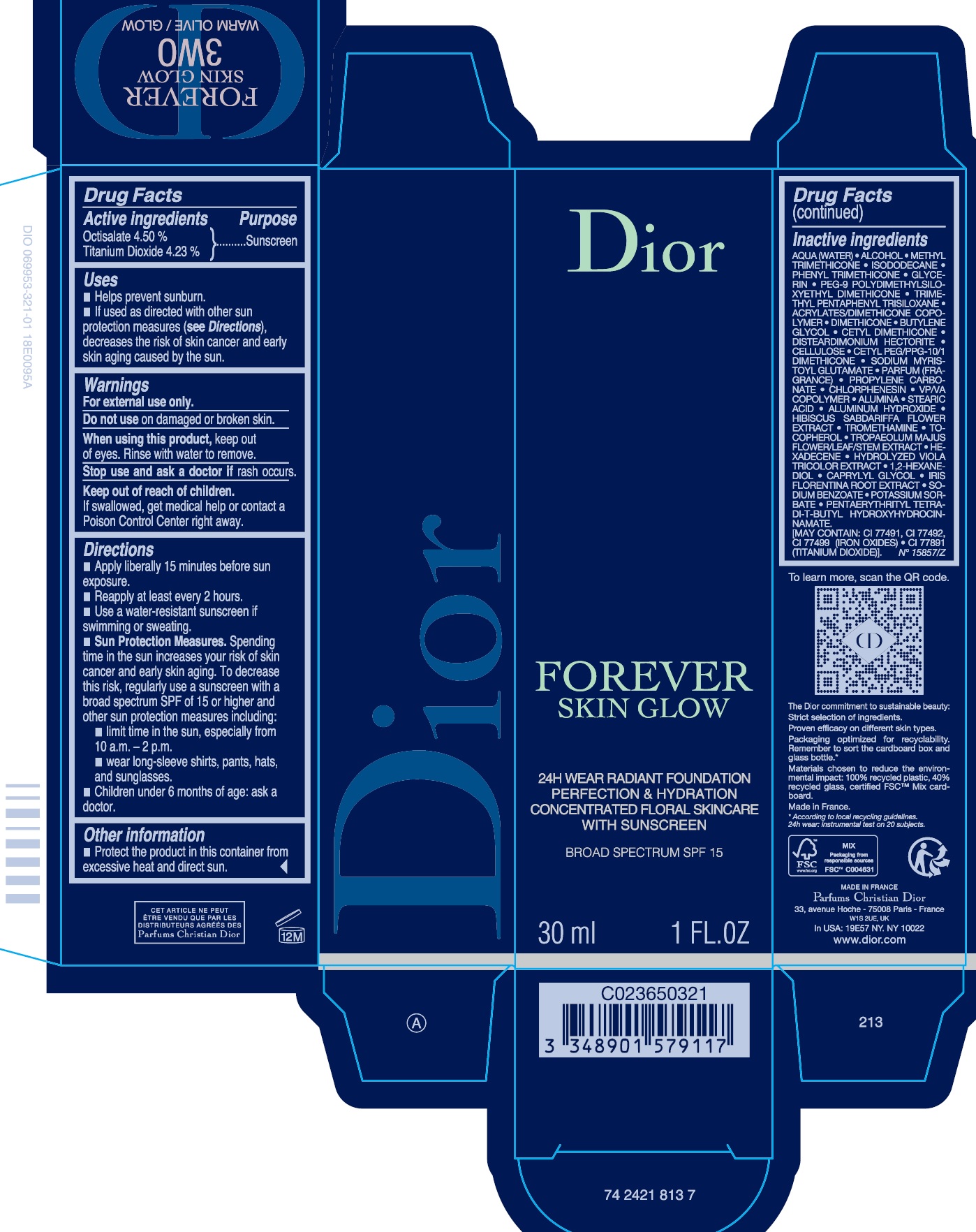 Pill image for Forever Skin Glow 24h Wear Radiant Foundation Perfection & Hydration Concentrated Floral Skincare With Sunscreen Broad Spectrum Spf 15 3wo