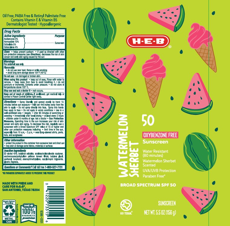 Pill image for Heb Spf 50 Watermelon Serbet Continuous Sunscreen Spray