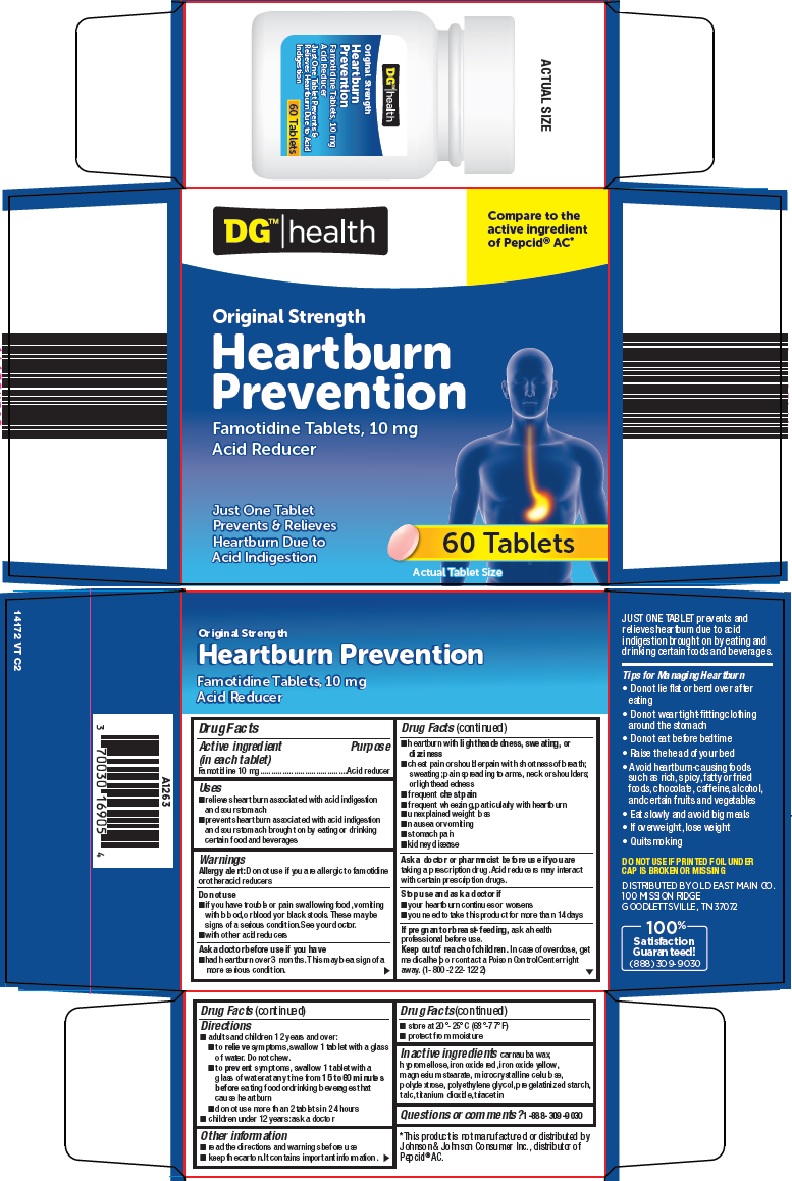 Pill image for Dolgencorp, Llc Heartburn Prevention Drug Facts