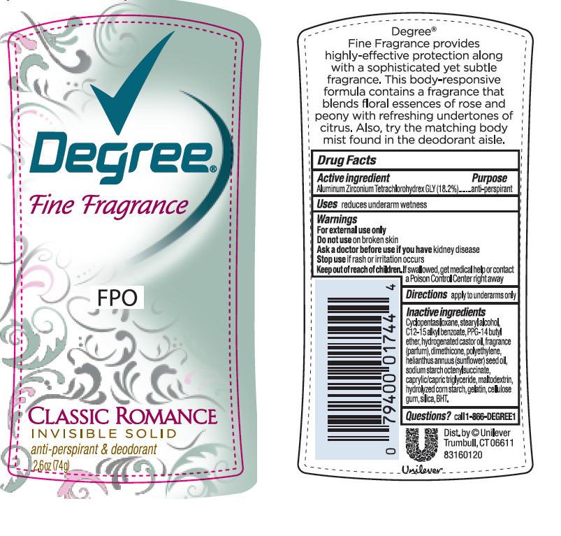 Pill image for Degree Classic Romance Antiperspirant Deodorant