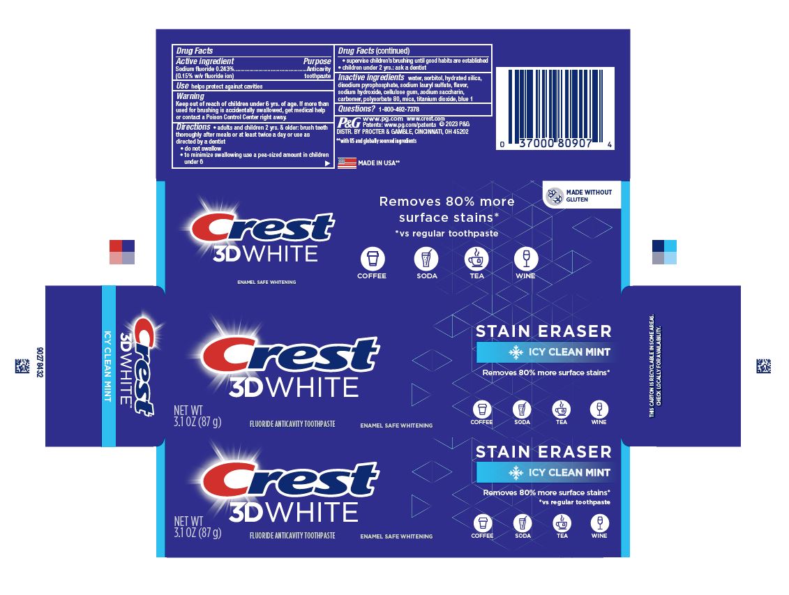 Pill image for crest 3d white stain eraser icy clean mint