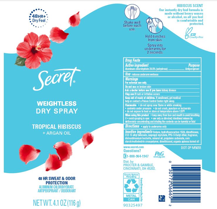 Pill image for Secret Weightless Dry Spray Tropical Hibiscus + Argan Oil