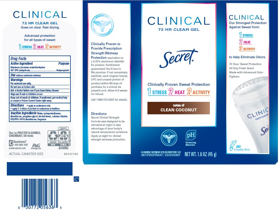 Pill image for Secret Clincial Clear Clean Coconut