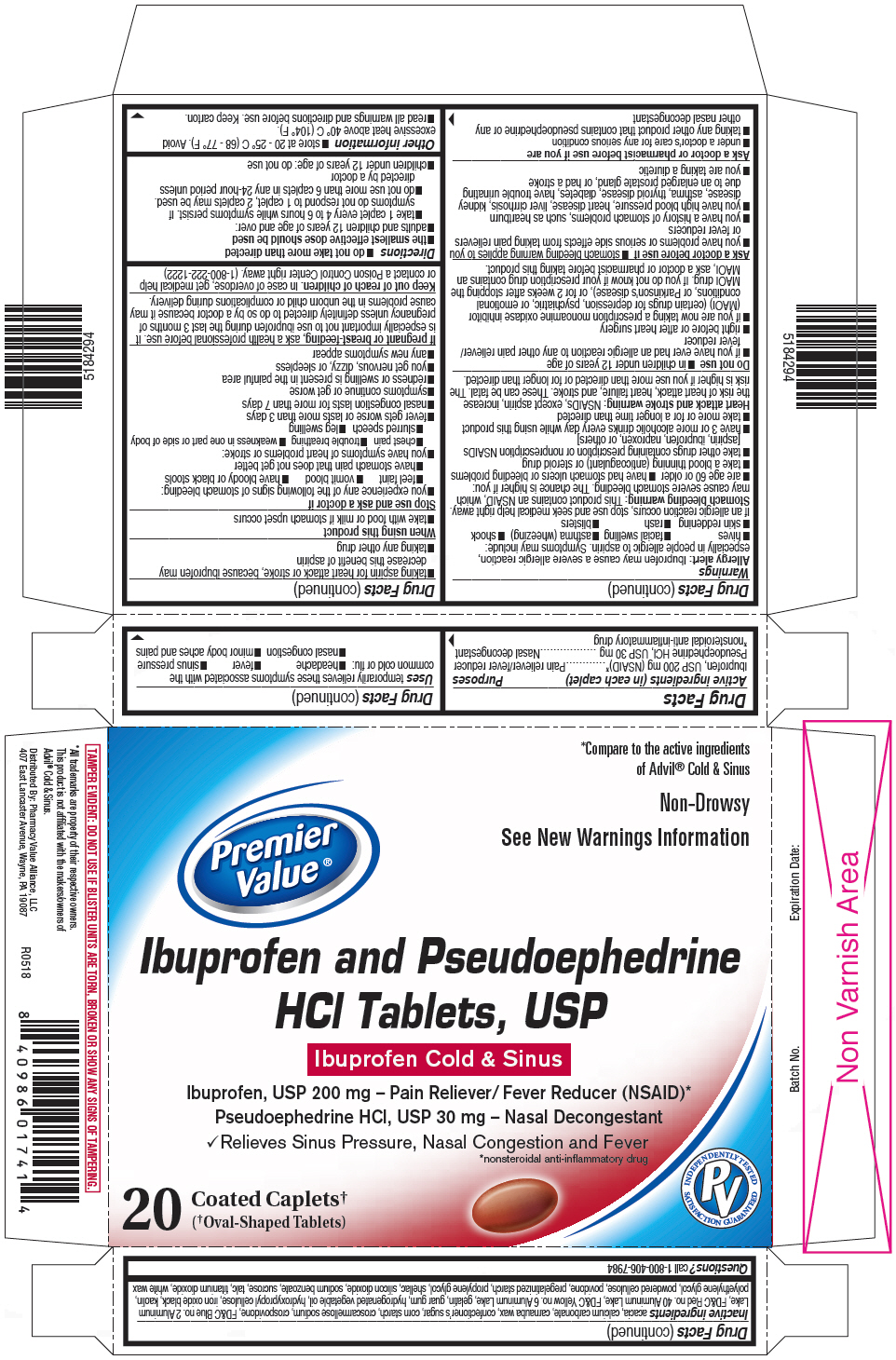 Pill image for Ibuprofen And Pseudoephedrine Hydrochloride