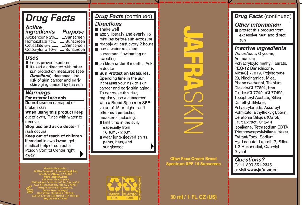 Pill image for jafra skin glow face cream broad spectrum spf 15 sunscreen