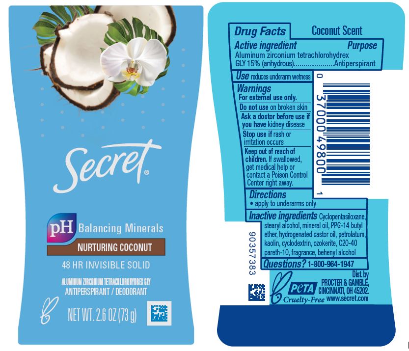 Pill image for Secret Nurturing Coconut 48 Hr Invisible Solid