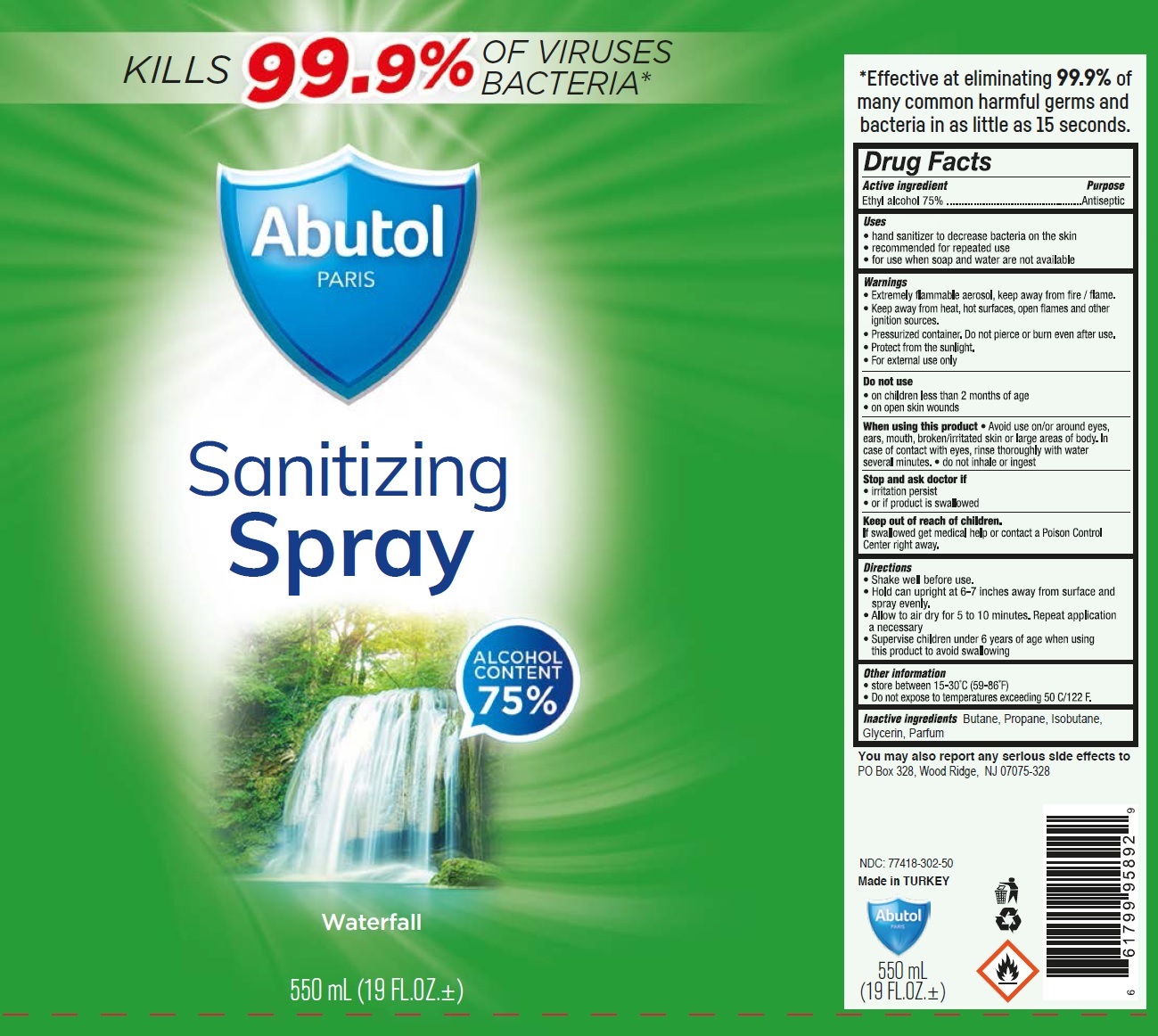 Pill image for Abutol Paris Sanitizing Spray Waterfall