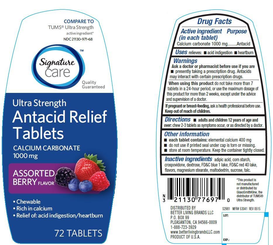 Pill image for Ultra Strength Antacid Relief assorted Berry Tablets