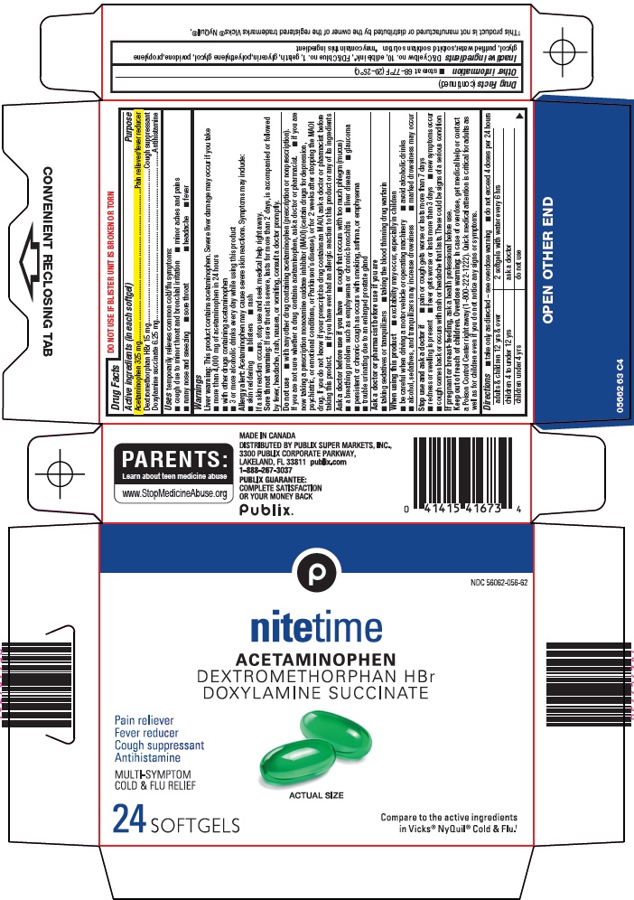 Pill image for Publix Super Markets, Inc. Nitetime Drug Facts