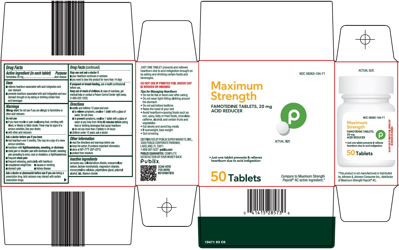 Pill image for Publix Super Markets, Inc. Maximum Strength Drug Facts