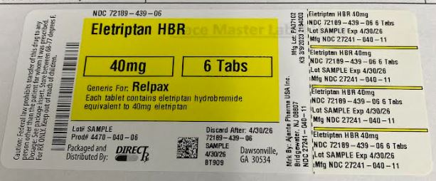 Pill image for Eletriptan Hbr