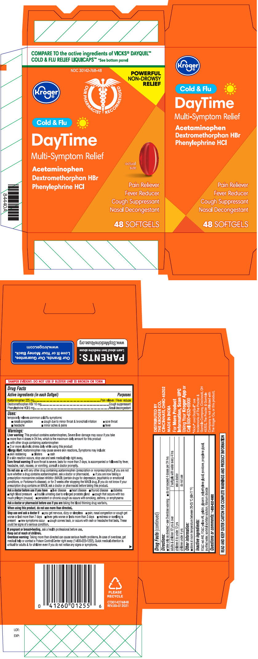 Pill image for non drowsy daytime cold and flu softgel - 48ct