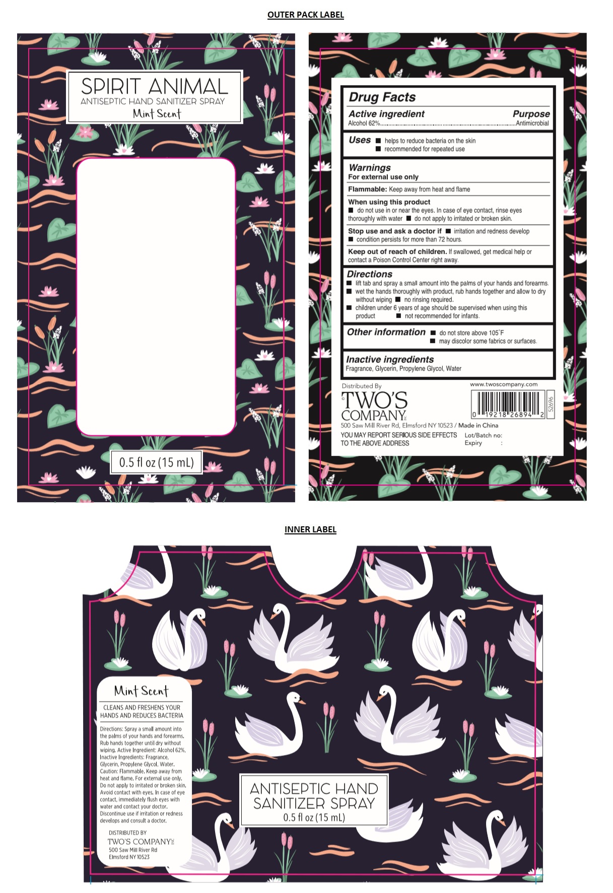 Pill image for Antiseptic Hand Sanitizer Spray-mint Scent