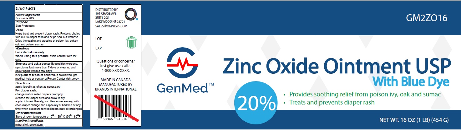Pill image for Genmed Zinc Oxide Ointment Usp With Blue Dye