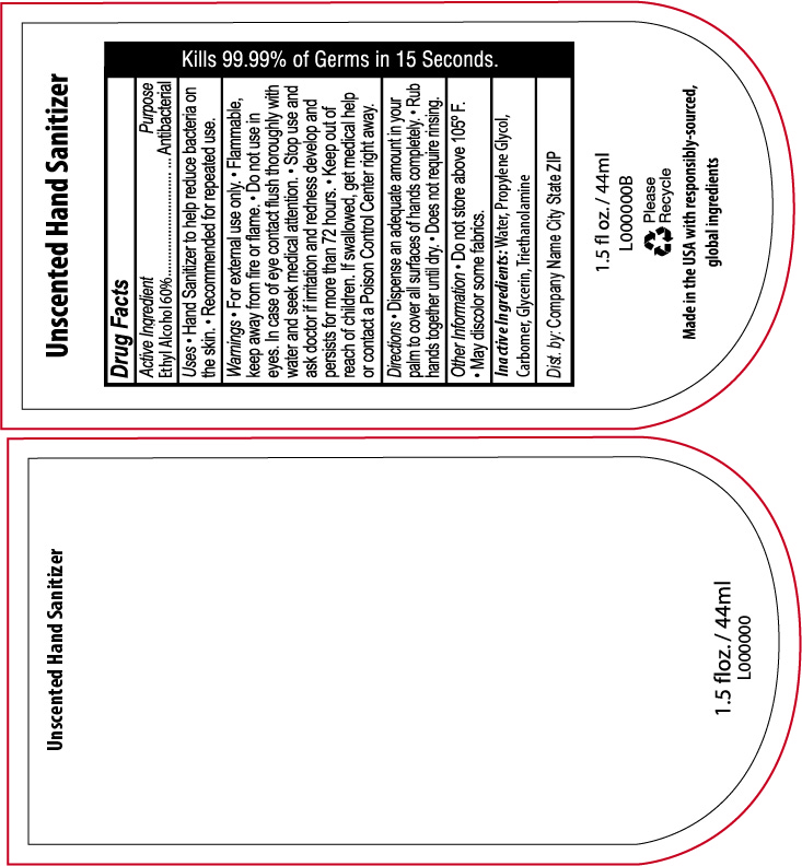 Pill image for Unscented Hand Sanitizer