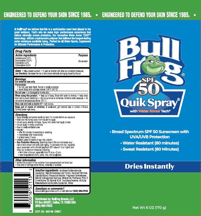 Pill image for Bull Frog Spf 50 Quik Spray With Water Armor Tech