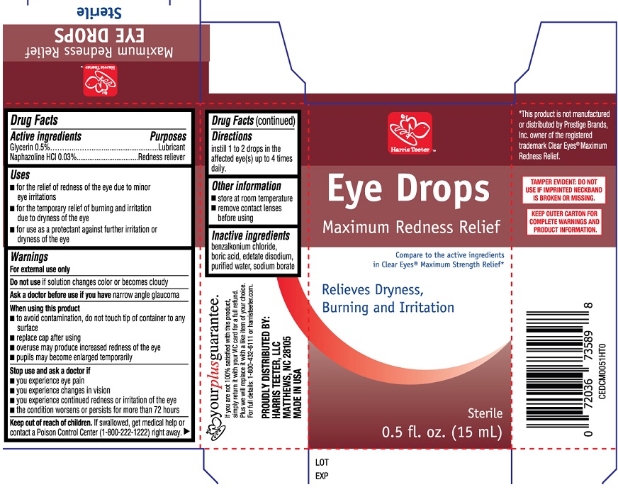 Pill image for Harris Teeter Eye Drops Max. Redn. Relief 15 Ml (pld)