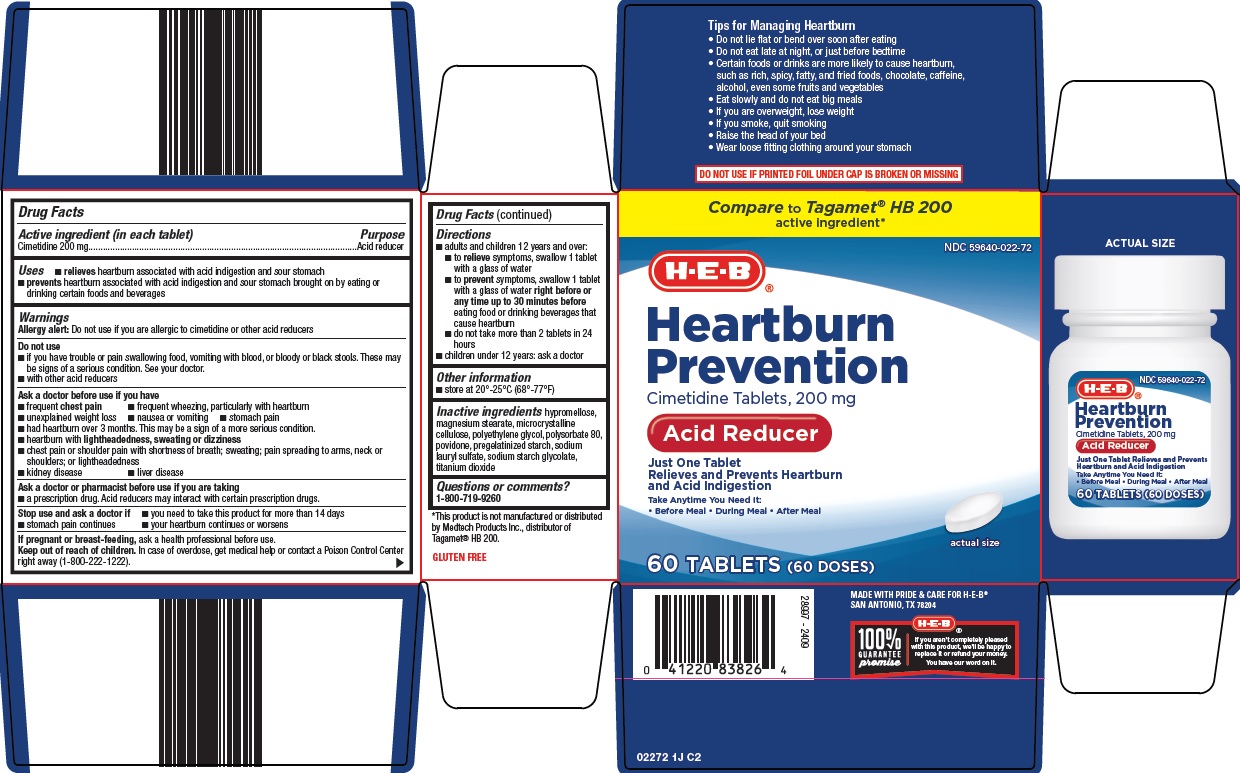 Pill image for Heb Heartburn Prevention Drug Facts