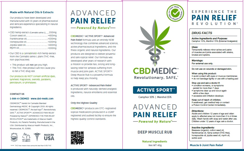 Pill image for Cbdmedic Active Sport Pain Relief
