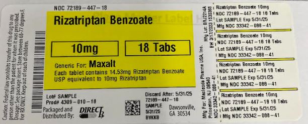 Pill image for Rizatriptan Benzoate