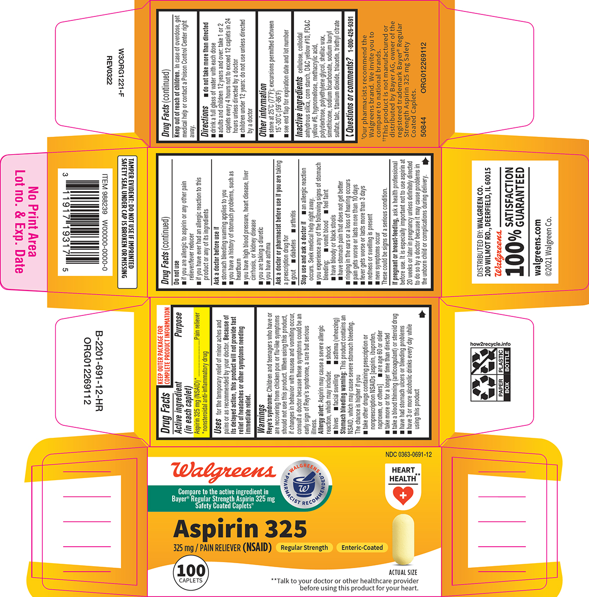 Pill image for Walgreens 44-691