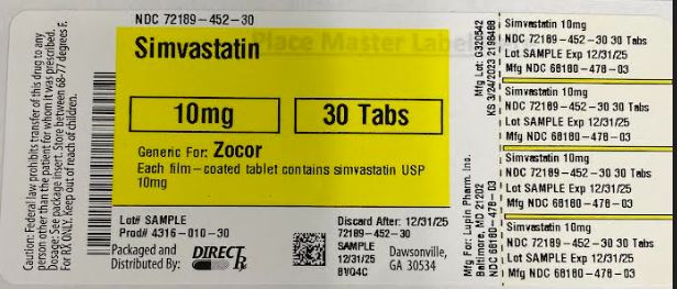 Pill image for Simvastatin