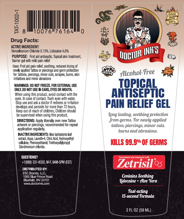 Pill image for Doctor Ink's Topical Antiseptic Pain Relief Gel