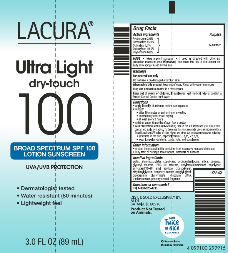 Pill image for Aldi Lacura Ultra Light Dry-touch 100 Lotion Sunscreen