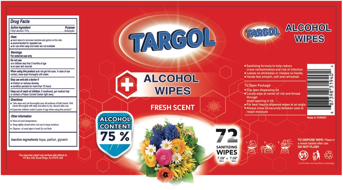 Pill image for Targol Alcohol Wipes- Fresh Scent