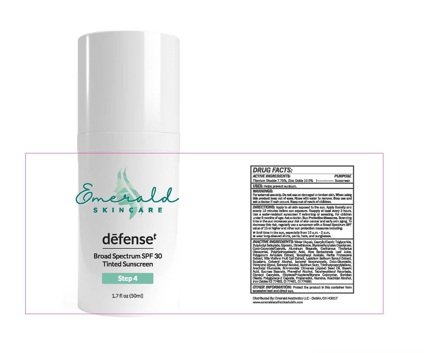 Pill image for Defense Broad Spectrum Spf 30 Tinted Sunscreen