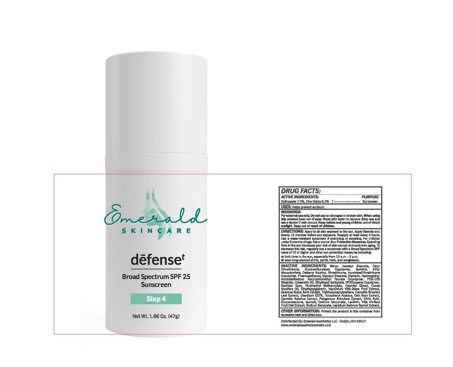 Pill image for Defense Broad Spectrum Spf 25 Sunscreen