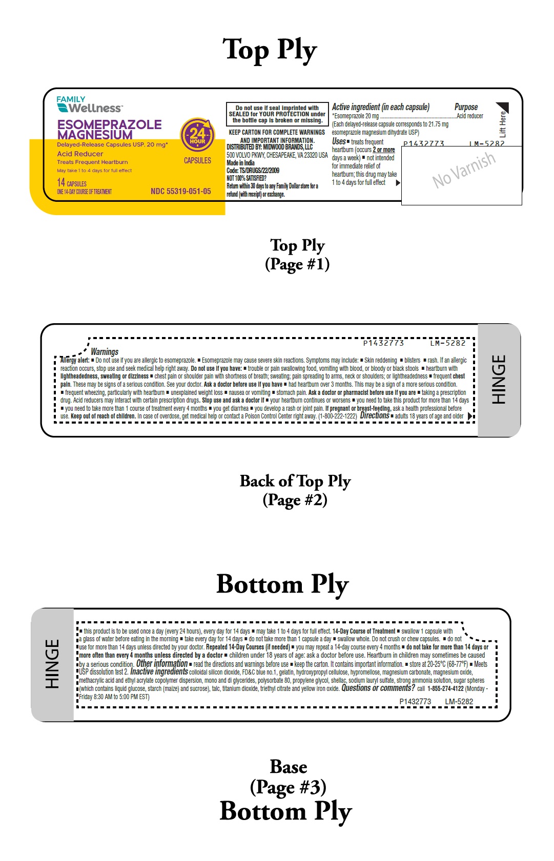 Pill image for Esomeprazole Magnesium Delayed-release Capsules Usp 20 Mg*