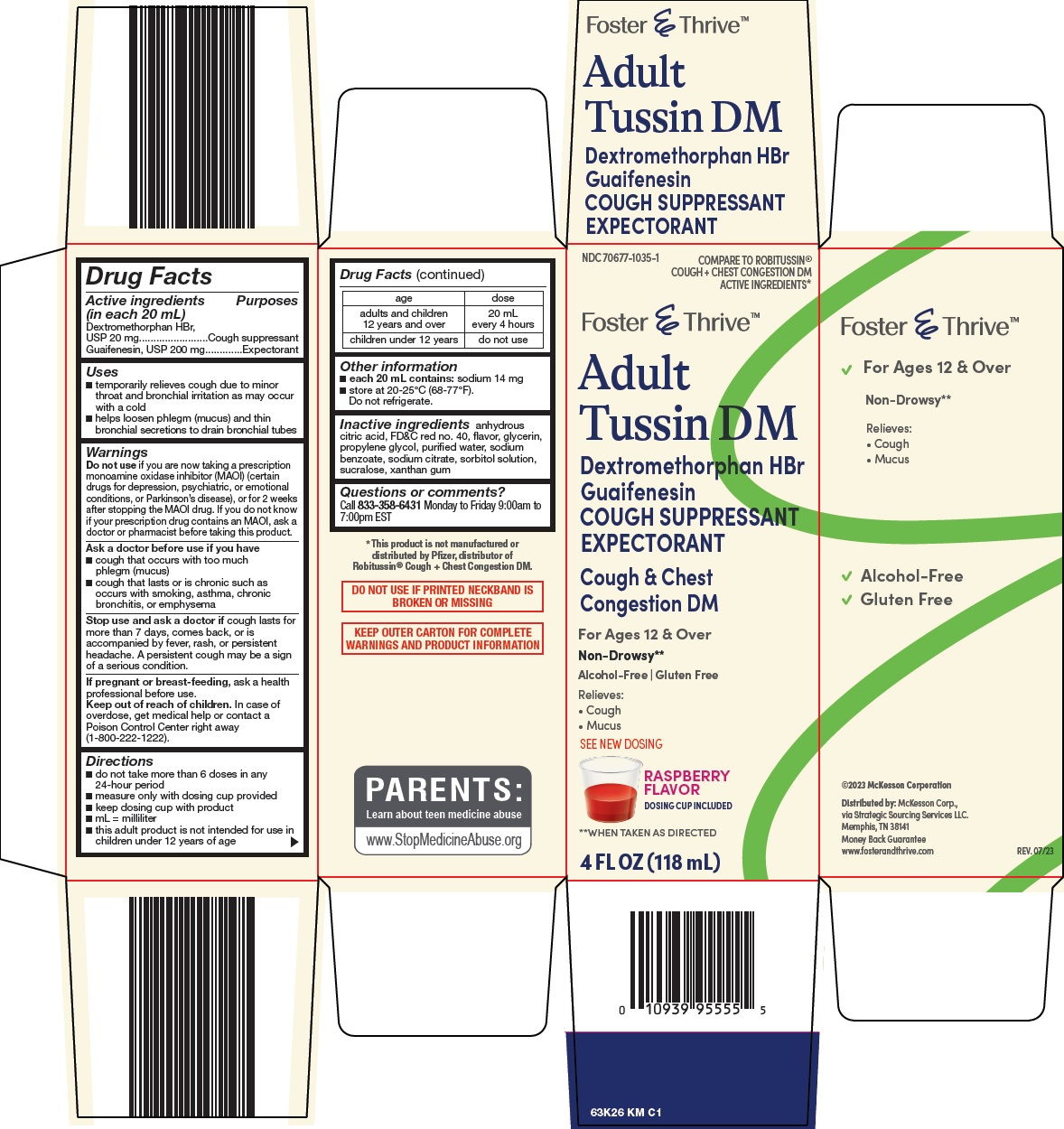 Pill image for Mckesson Adult Tussin Dm Drug Facts