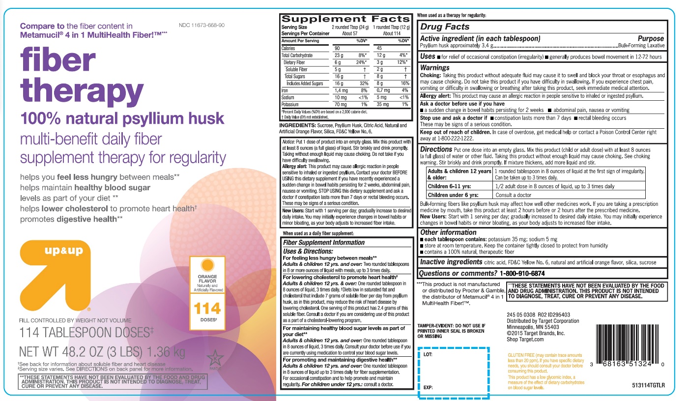 Pill image for Up And Up Fiber Therapy 100% Natural Psyllium Husk